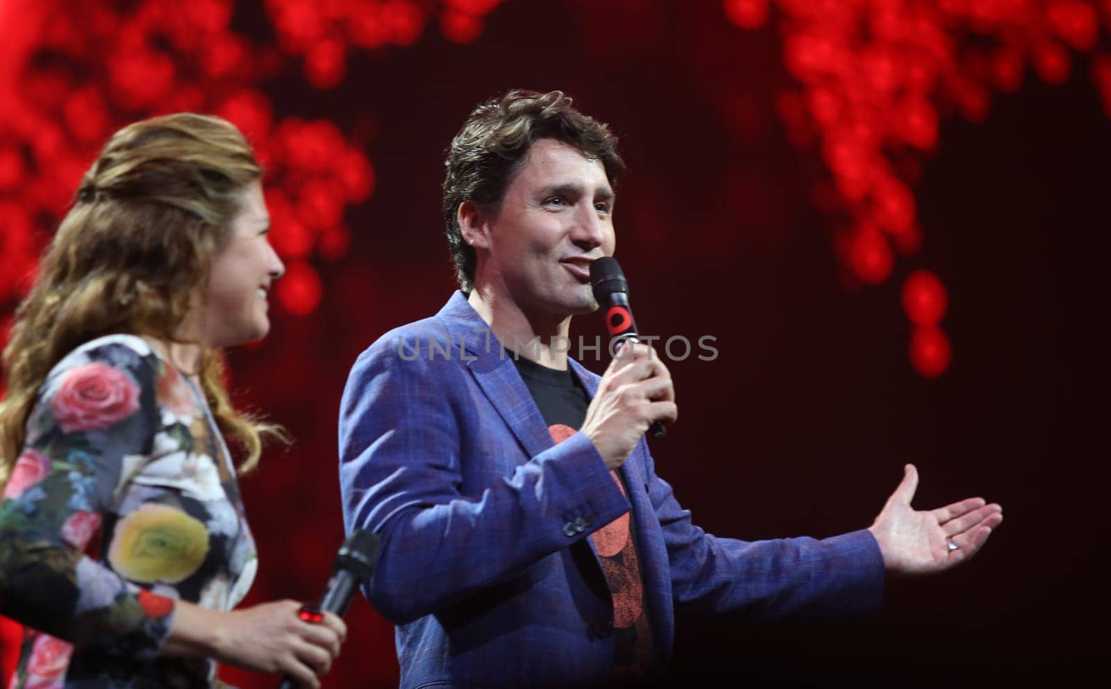 Canadian  Prime Minister Justin Trudeau beim  Global Citzen Festival 2017  in Hamburg -Barclacard Arena