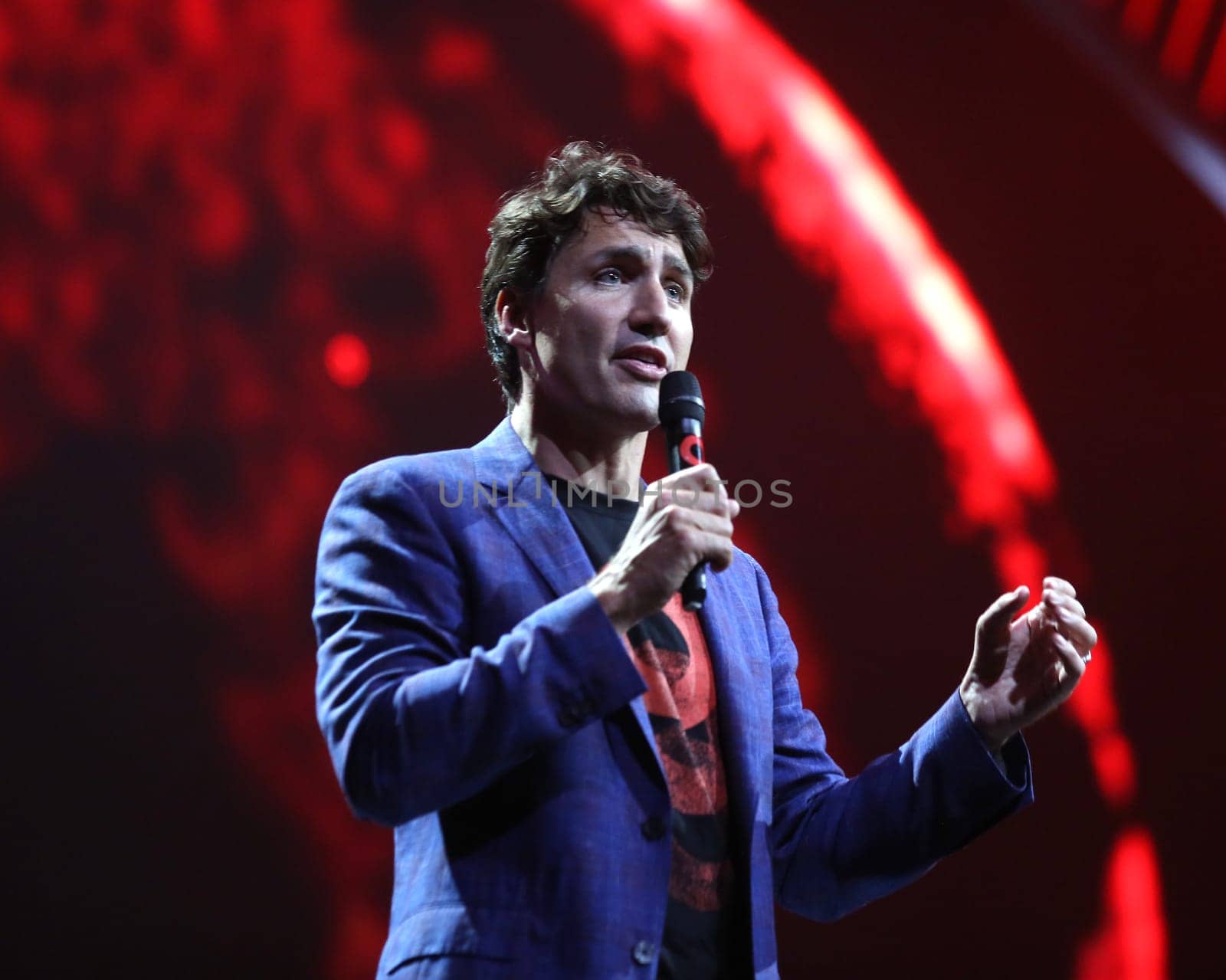 Canadian  Prime Minister Justin Trudeau beim  Global Citzen Festival 2017  in Hamburg -Barclacard Arena