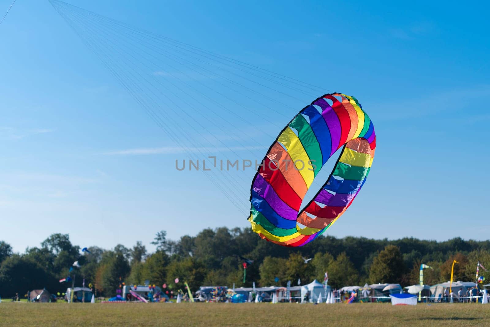 colorful kite on a kite festival