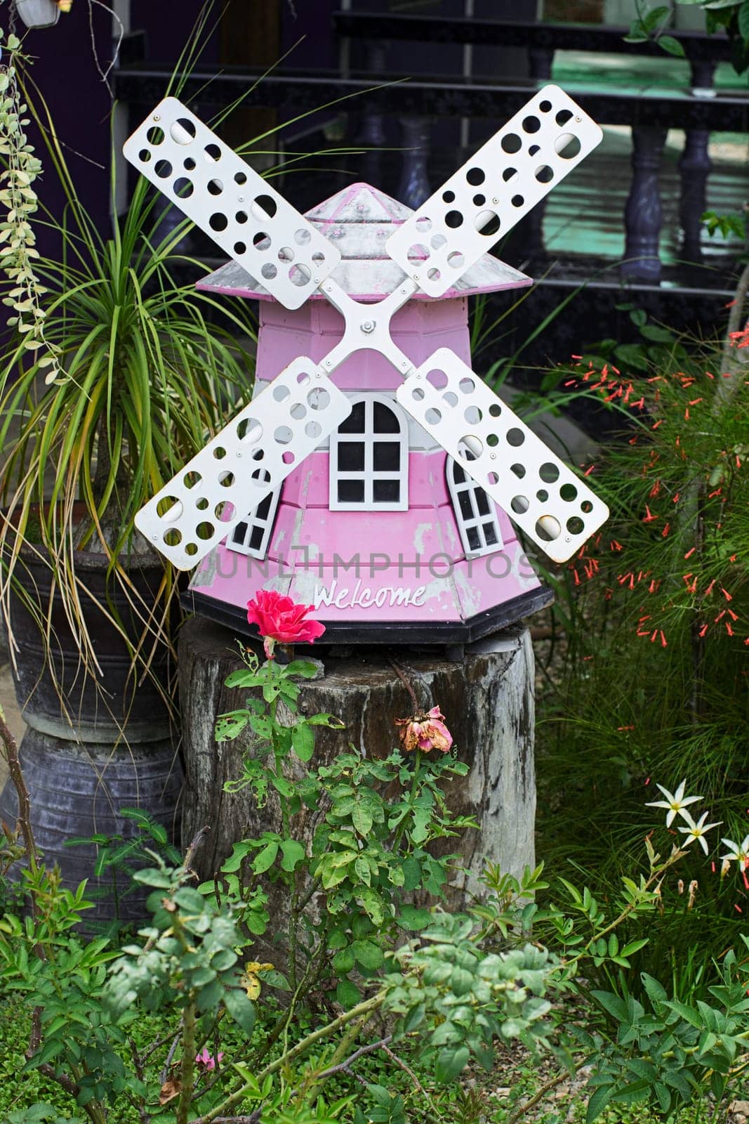 windmill decoration welcome garden