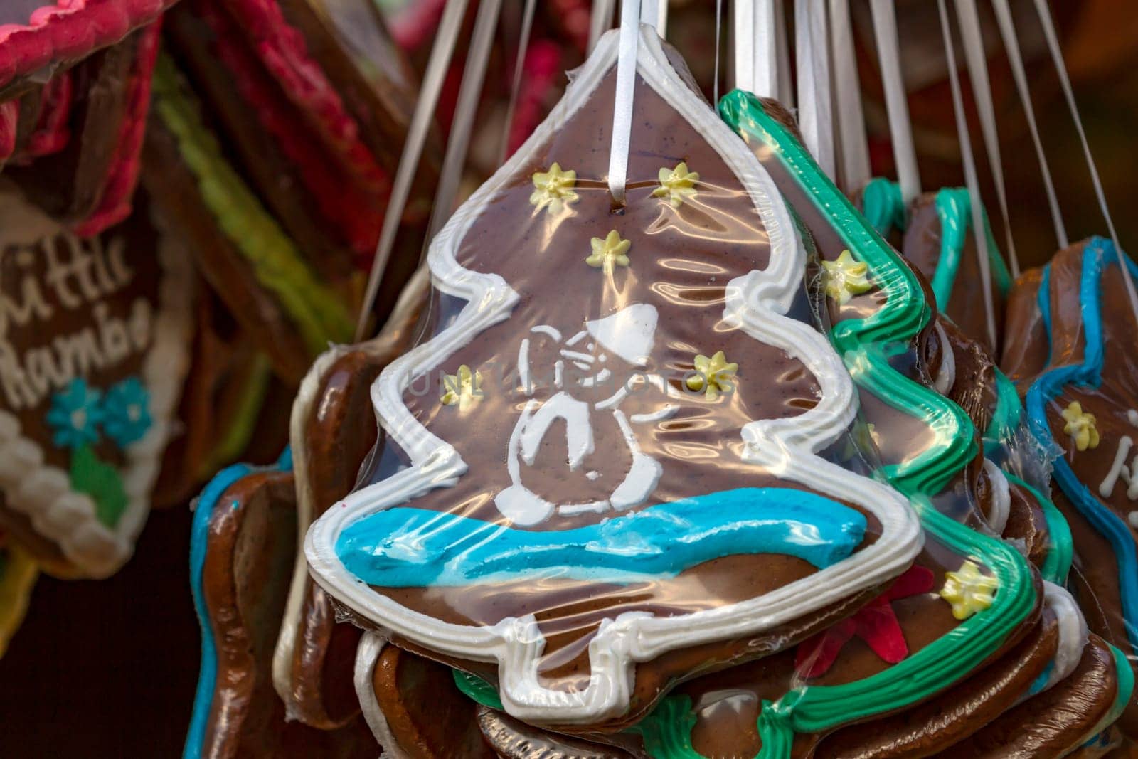 Gingerbread hearts at the Christmas market