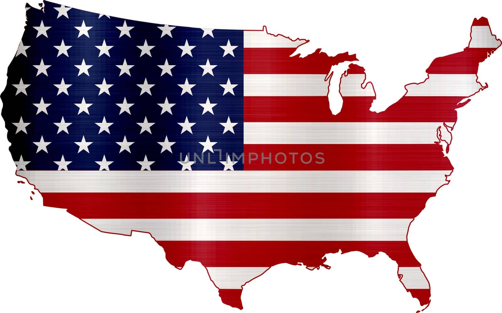 flag map the united states