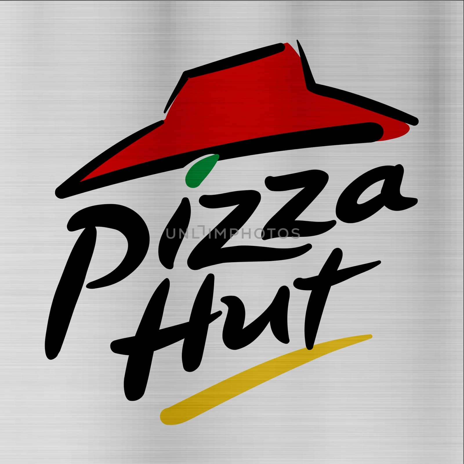Pizza Hut metal design texture
