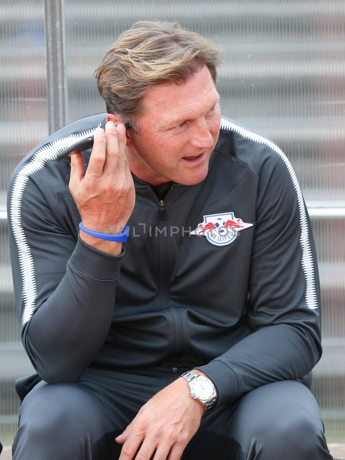 Head coach Ralph Hasenhüttl (RB Leipzig) at the friendly match SV Dessau 05 against RB Leipzig on 14.07.2017 in Dessau