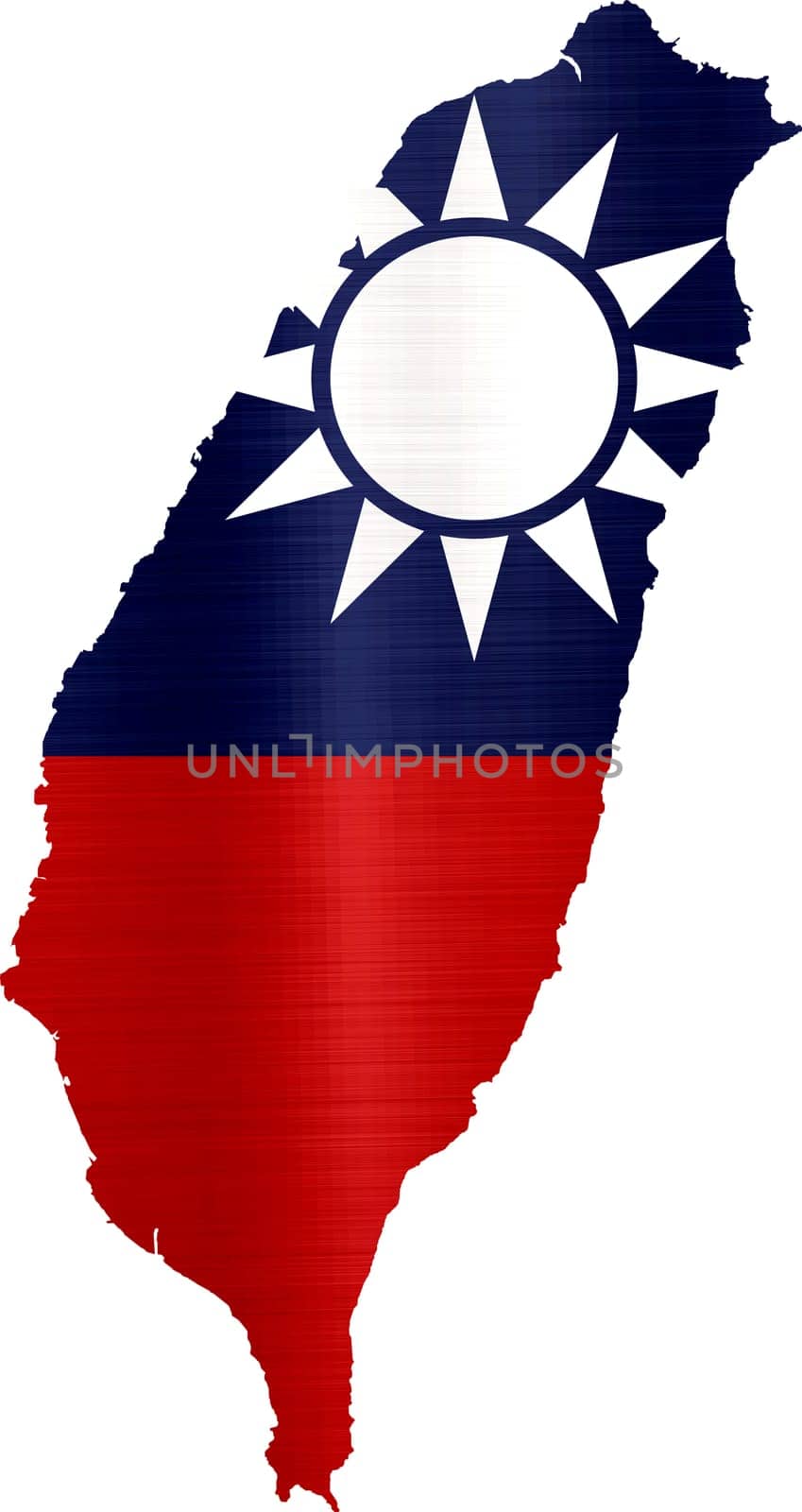 flag map taiwan illustration