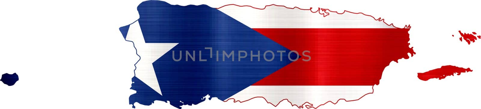 flag map puerto rico illustration