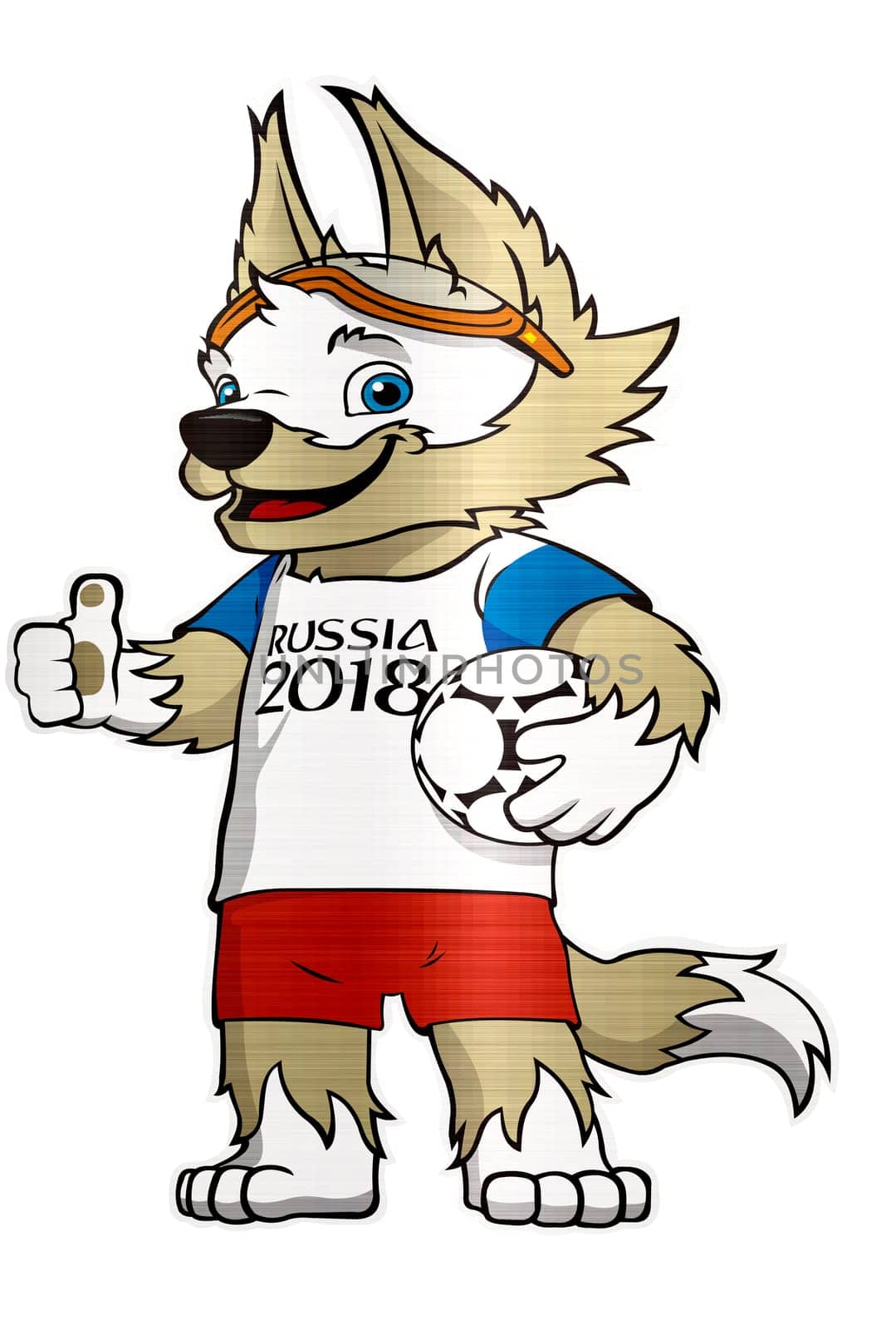 zabivaka 2018 russia cup mascot wolf moscow