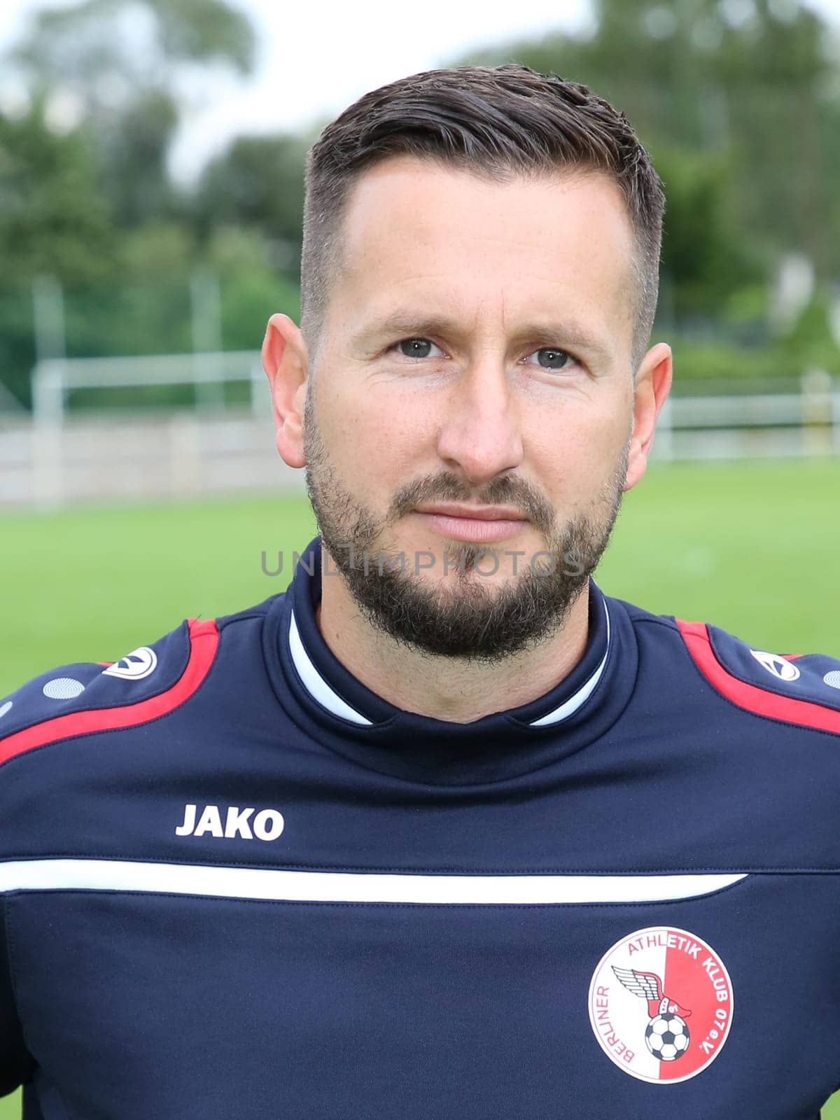 Head coach Markus Zschiesche (Berliner AK) at the test match Hallescher FC against Berliner AK on 30.06.2017 in Dessau