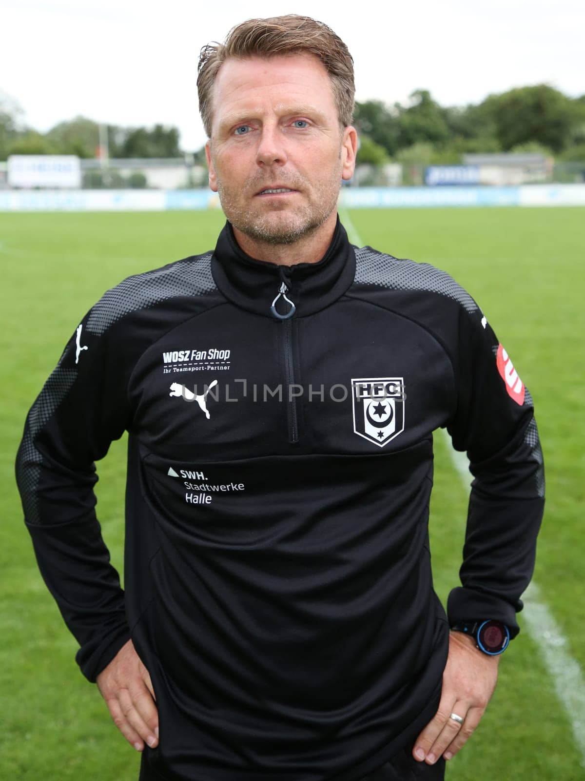 Head coach Rico Schmitt (Hallescher FC) at the friendly match Hallescher FC against Berliner AK on 30.06.2017 in Dessau