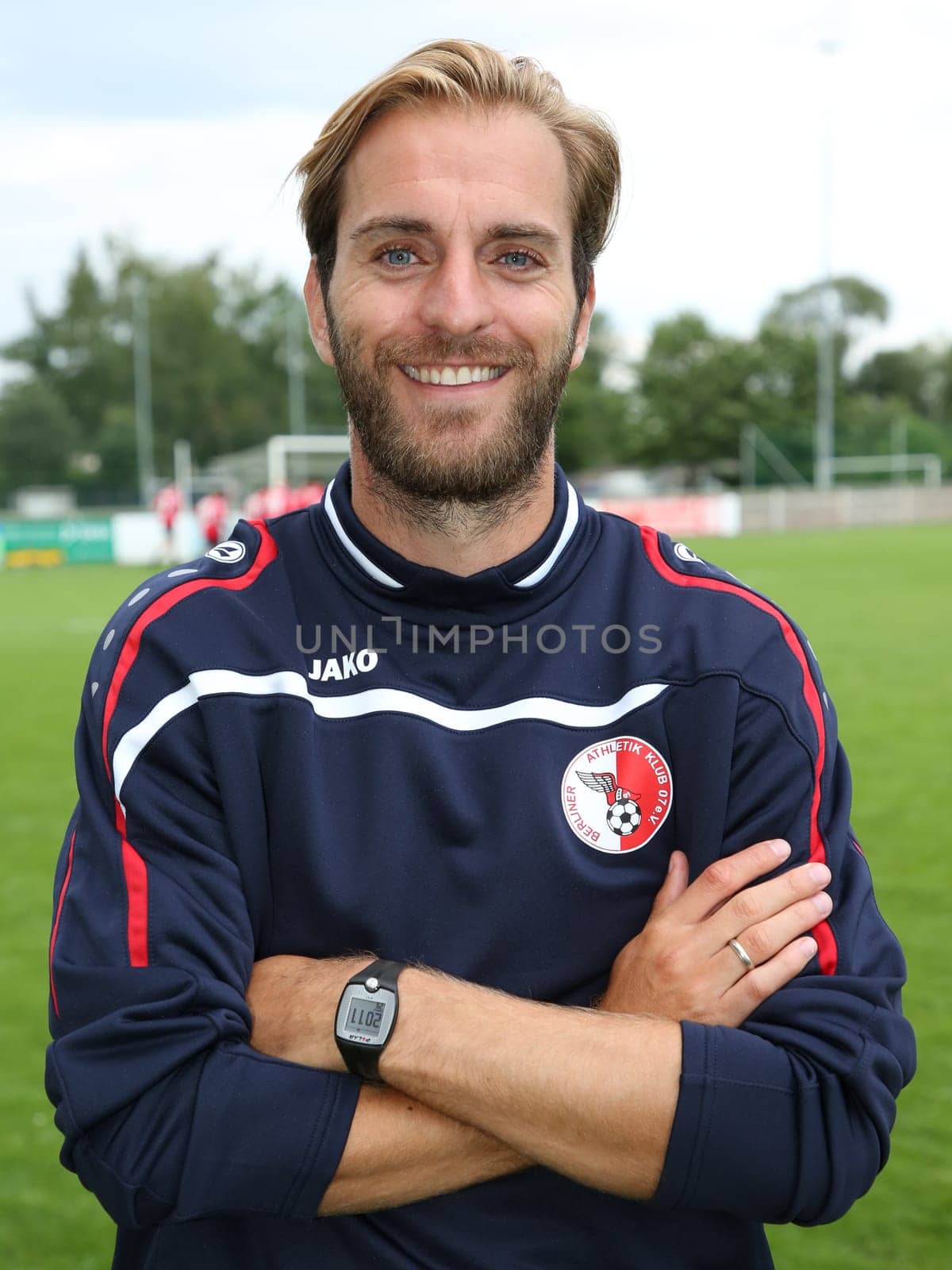 Assistant coach Ronny Emmel (Berliner AK) at the test match Hallescher FC against Berliner AK on 30.06.2017 in Dessau