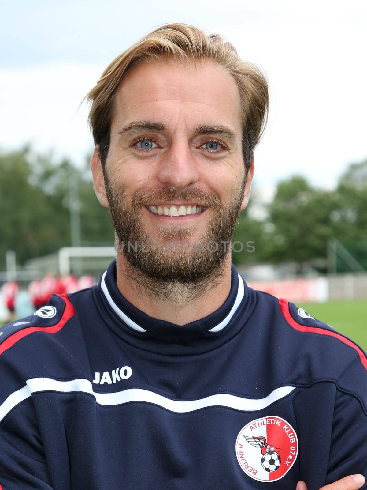 Assistant coach Ronny Emmel (Berliner AK) at the test match Hallescher FC against Berliner AK on 30.06.2017 in Dessau