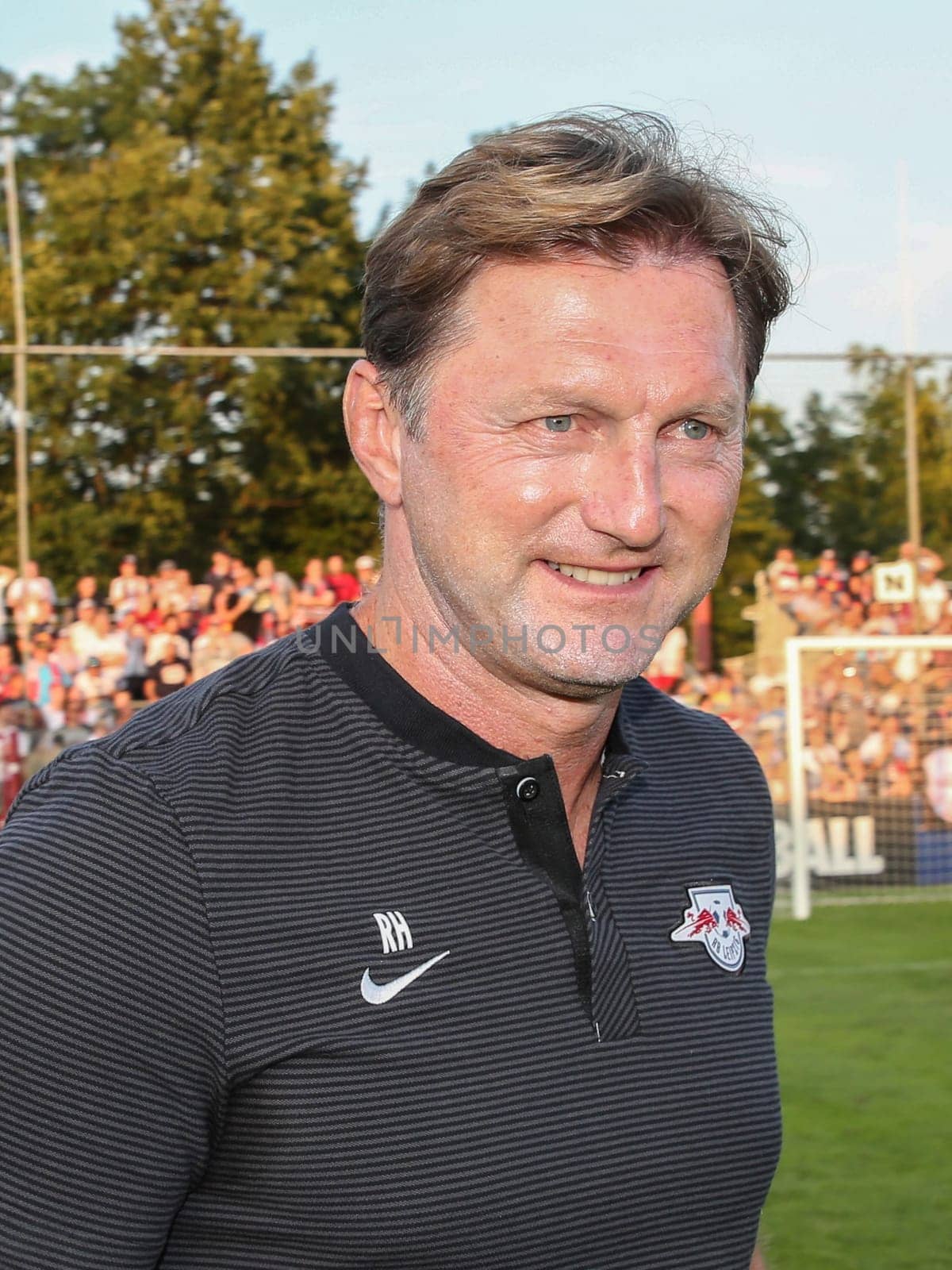 Head coach Ralph Hasenhüttl ( RB Leipzig) at the charity match ZFC Meuselwitz against RB Leipzig on 18.07.2017 in Meuselwitz