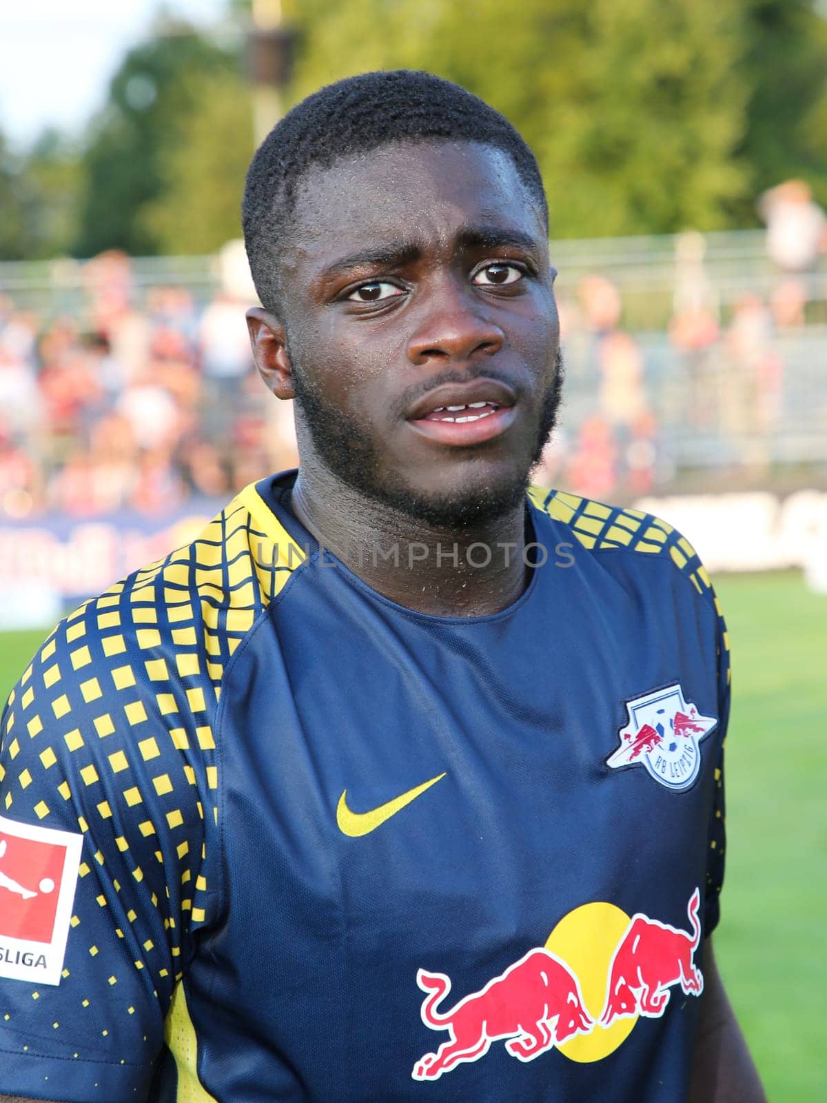 Dayot Upamecano ( RB Leipzig season) at the charity match ZFC Meuselwitz against RB Leipzig on 18.07.2017 in Meuselwitz