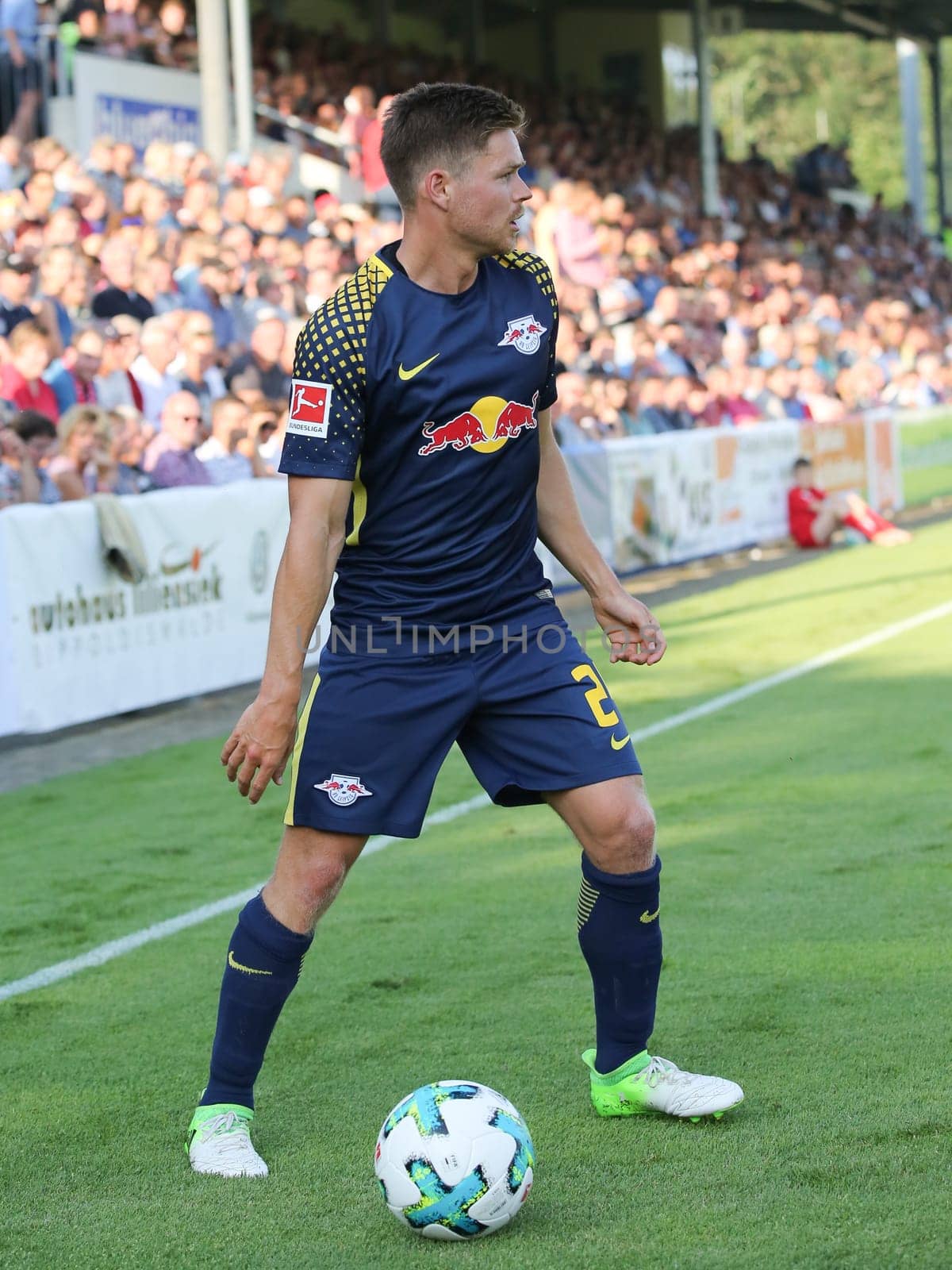 Dominik Kaiser ( RB Leipzig) at the charity match ZFC Meuselwitz against RB Leipzig on 18.07.2017 in Meuselwitz