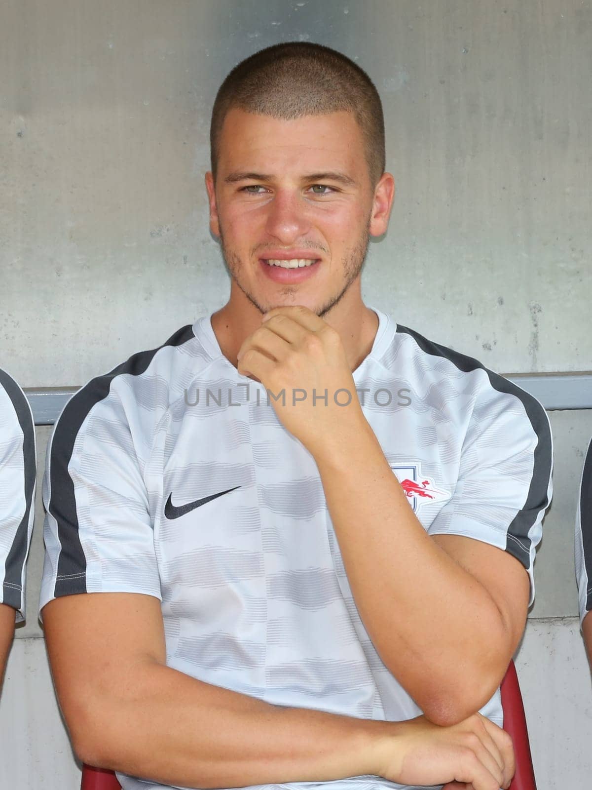 Diego Demme ( RB Leipzig) at the charity match ZFC Meuselwitz against RB Leipzig on 18.07.2017 in Meuselwitz
