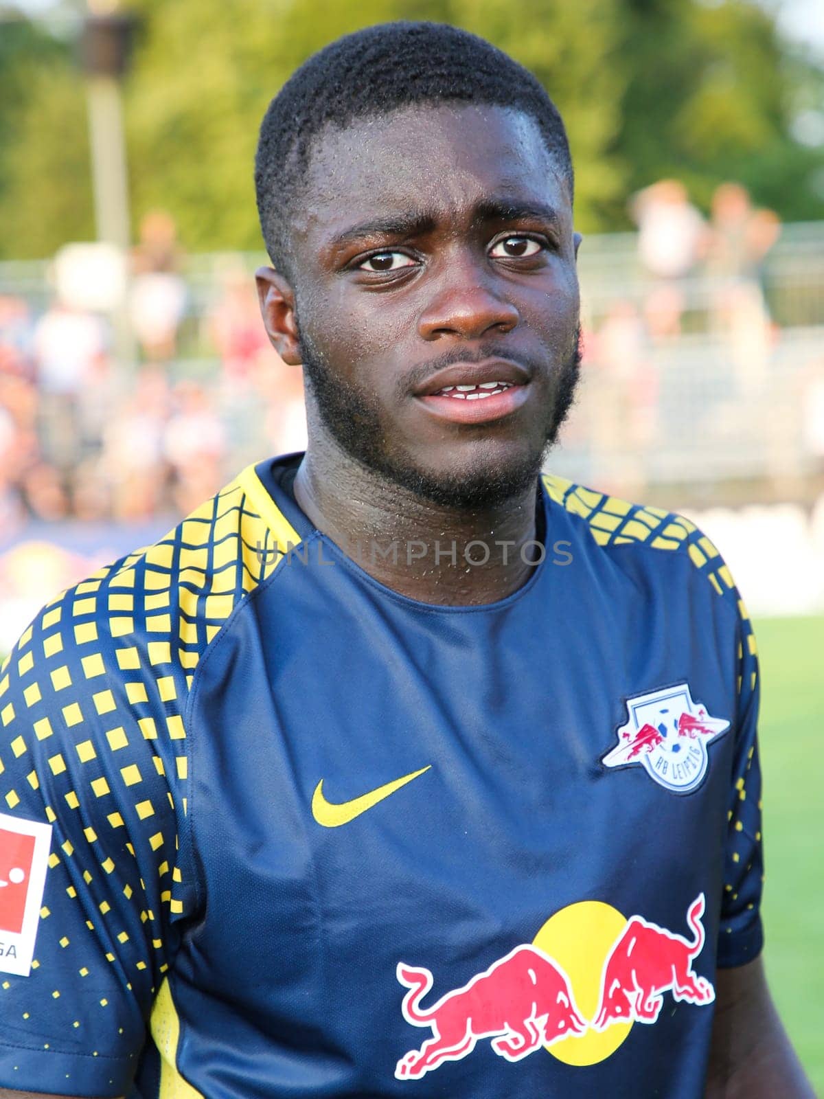 Dayot Upamecano ( RB Leipzig season) at the charity match ZFC Meuselwitz against RB Leipzig on 18.07.2017 in Meuselwitz