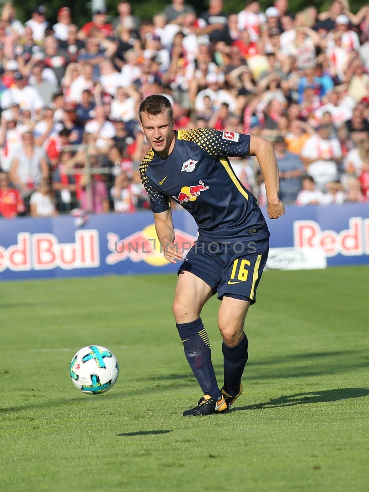Lukas Klostermann ( RB Leipzig) at the charity match ZFC Meuselwitz against RB Leipzig on 18.07.2017 in Meuselwitz