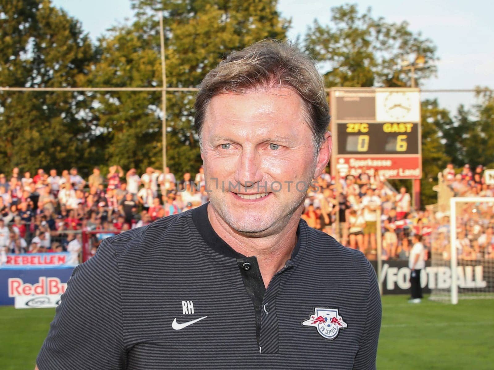 Head coach Ralph Hasenhüttl ( RB Leipzig) at the charity match ZFC Meuselwitz against RB Leipzig on 18.07.2017 in Meuselwitz