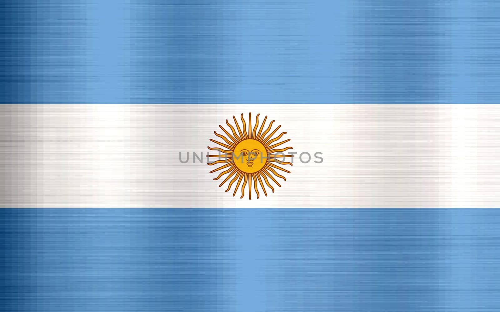 Argentina Flag metallic texture