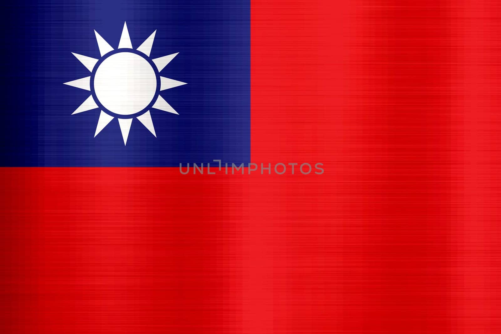 Flag of Taiwan metallic texture