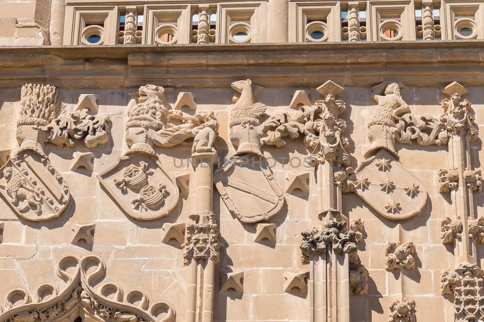 Jabalquinto Palace facade details, Baeza, Spain