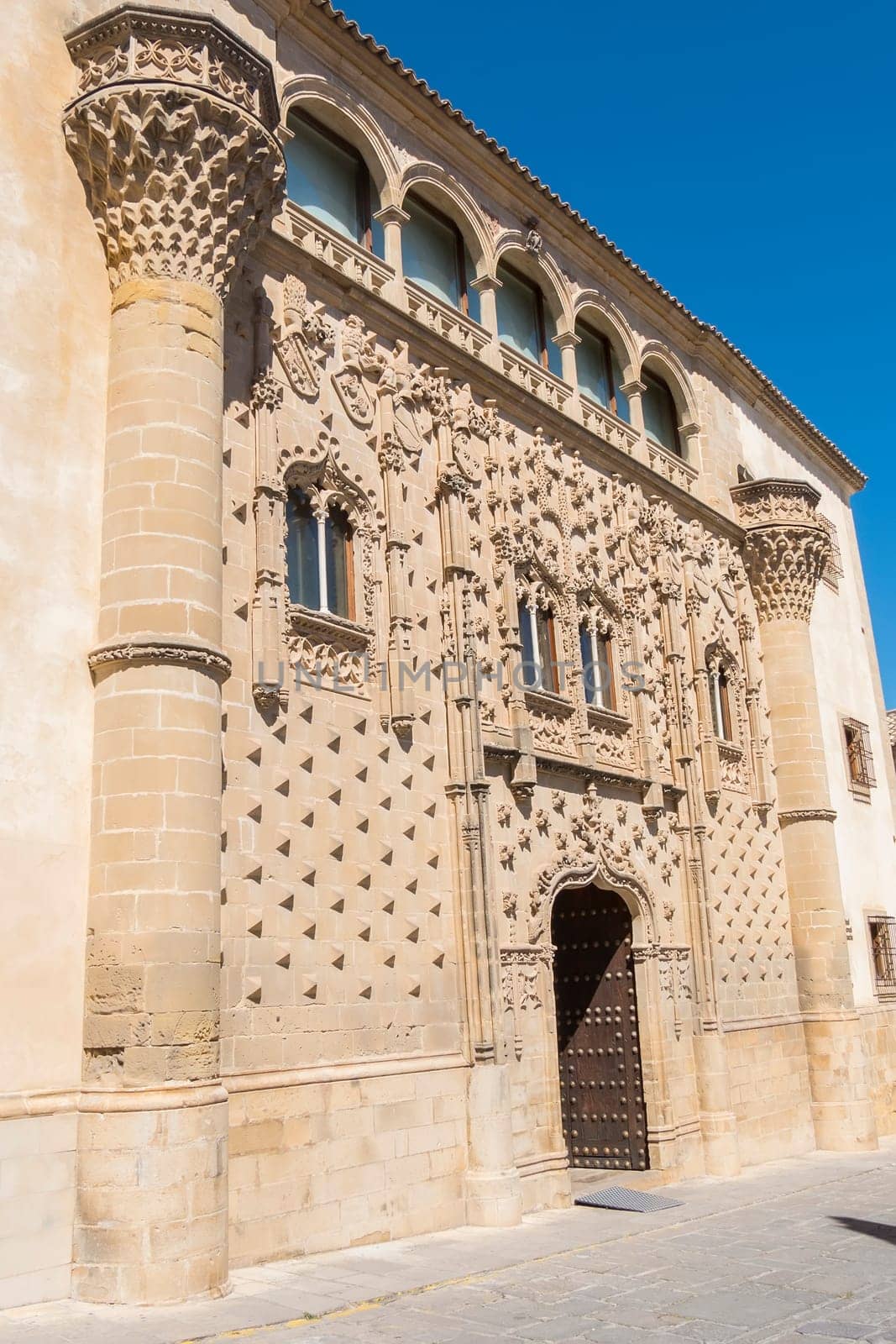 Jabalquinto Palace main facade, Baeza, Spain