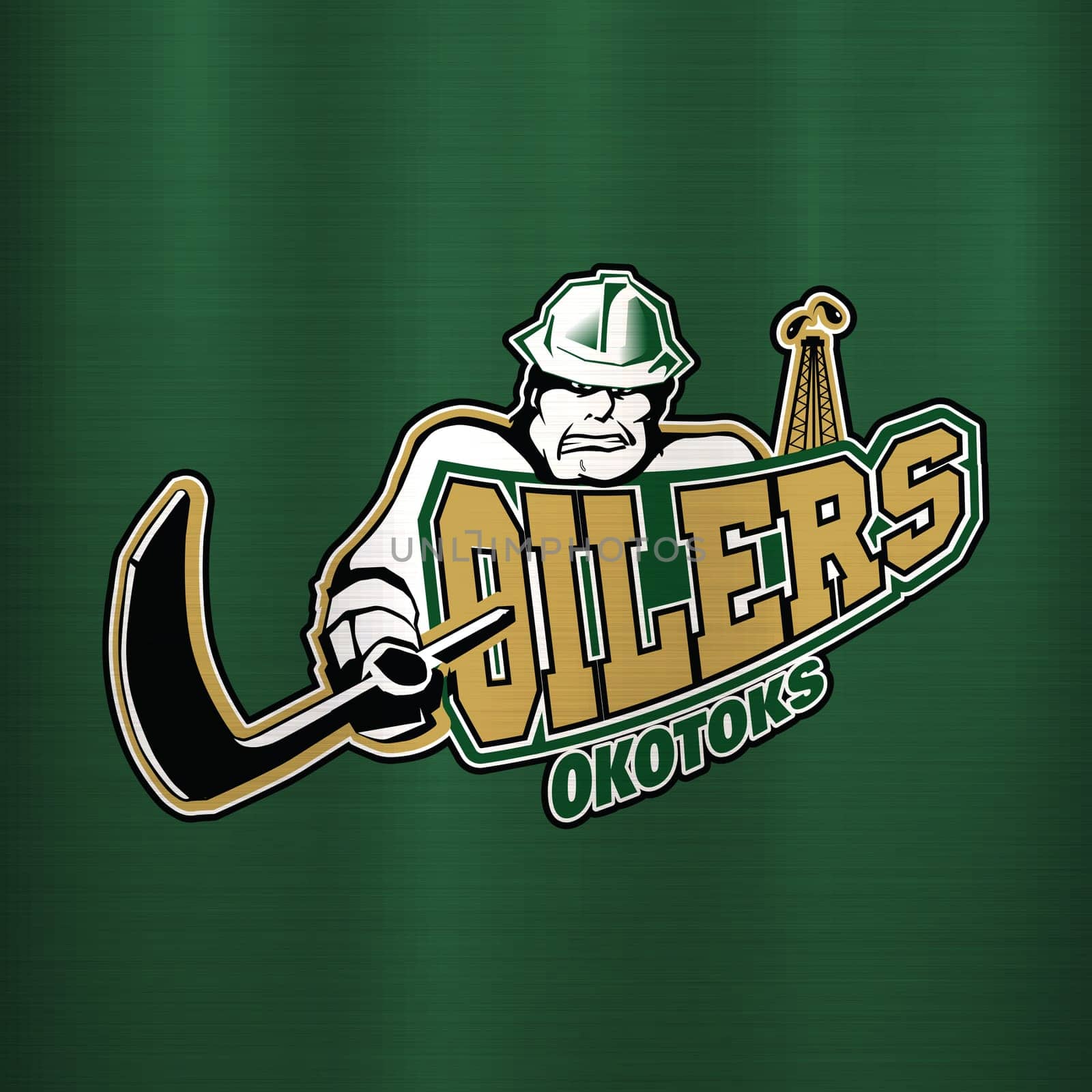 Okotoks Oilers metallic texture