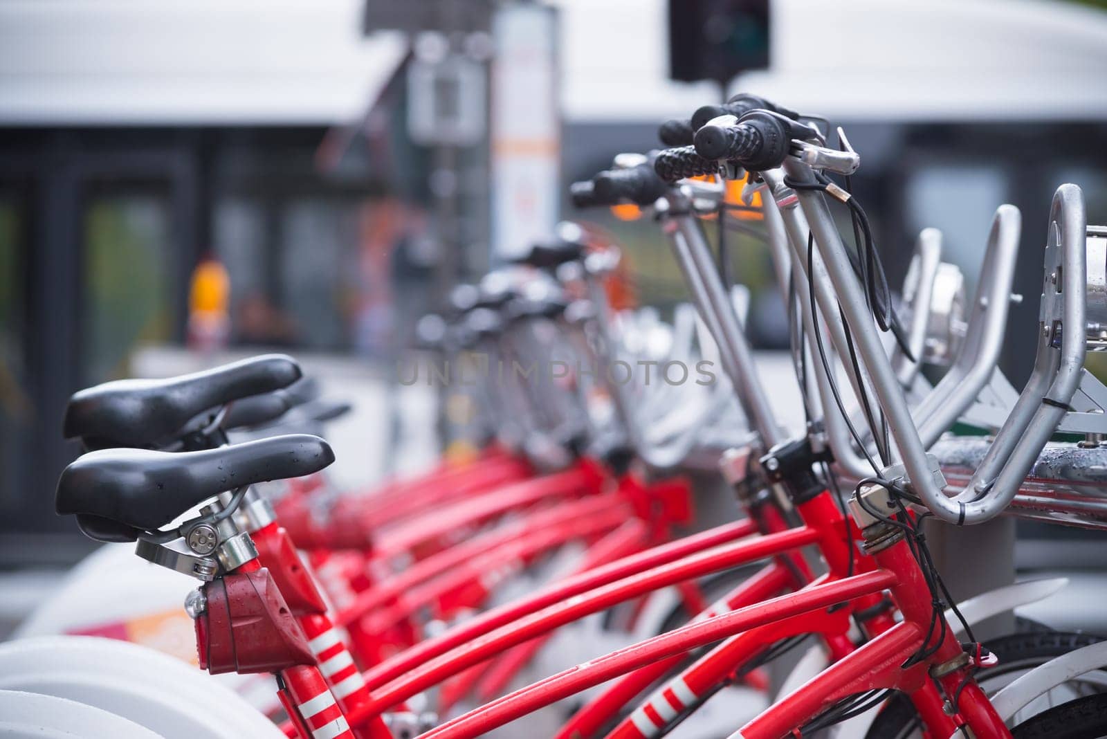 ANTWERP, BELGIUM - OCTOBER 2, 2016: With 1000 bicycles and 80 stations, Velo is among the largest bike sharing systems worldwide.