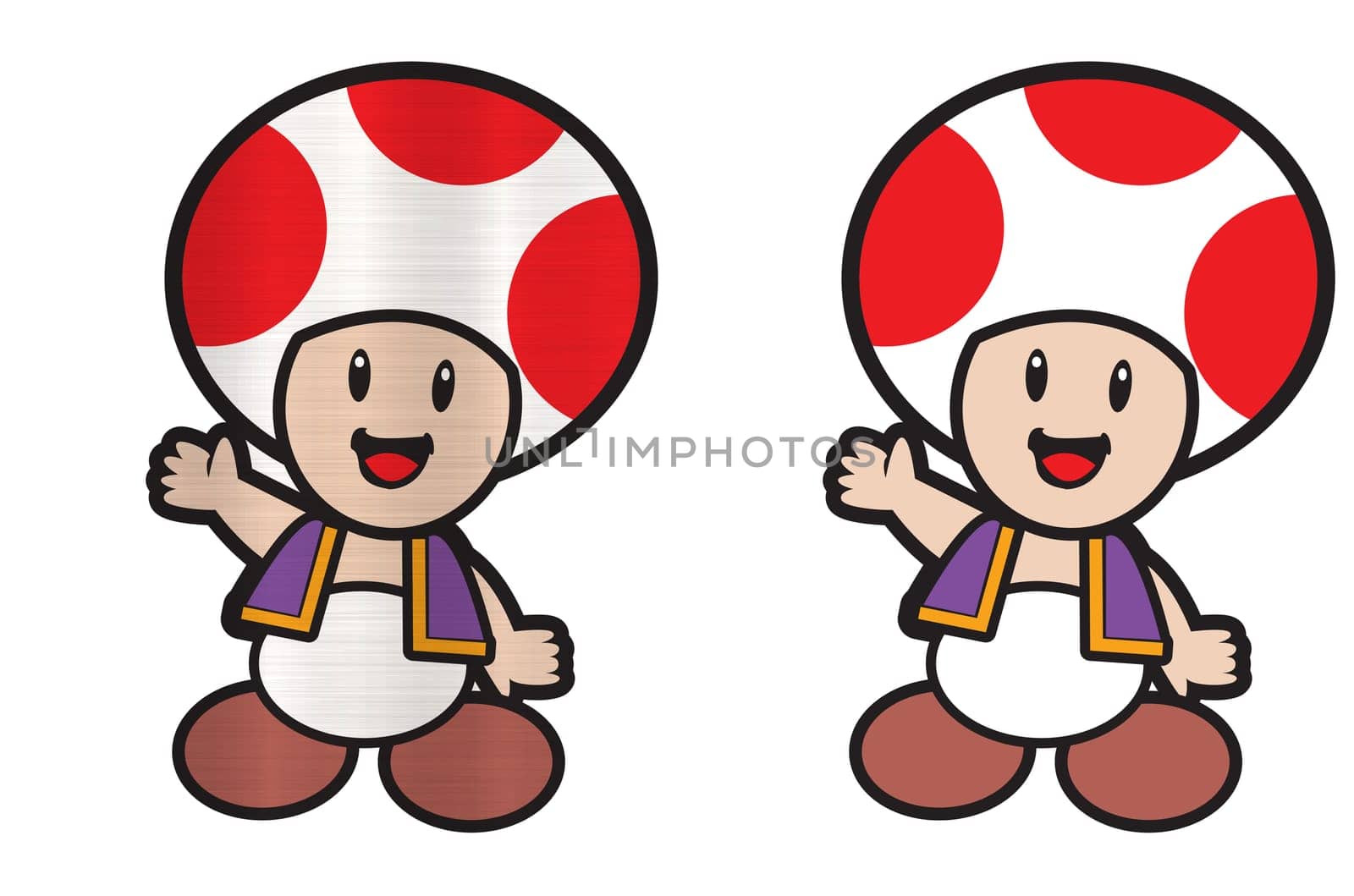 super Mario toad mushroom Character