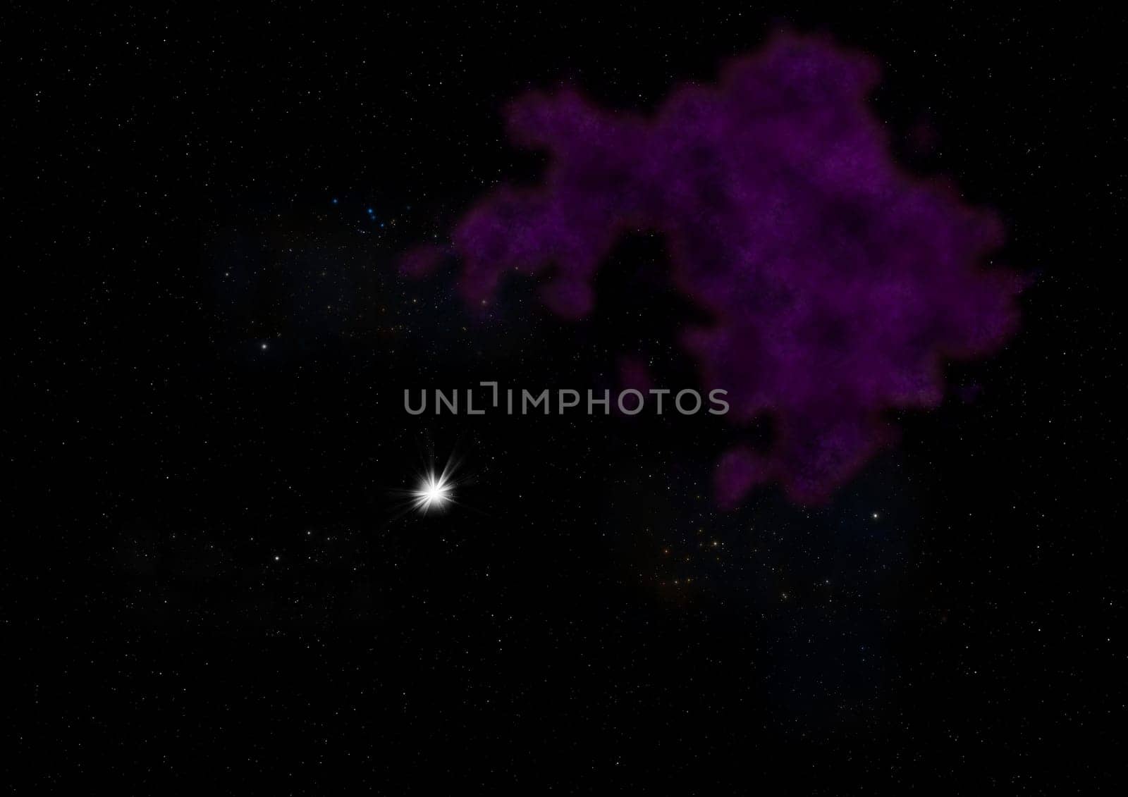 Star field in space a nebulae and a gas congestion. "Elements of this image furnished by NASA"". 3D rendering"