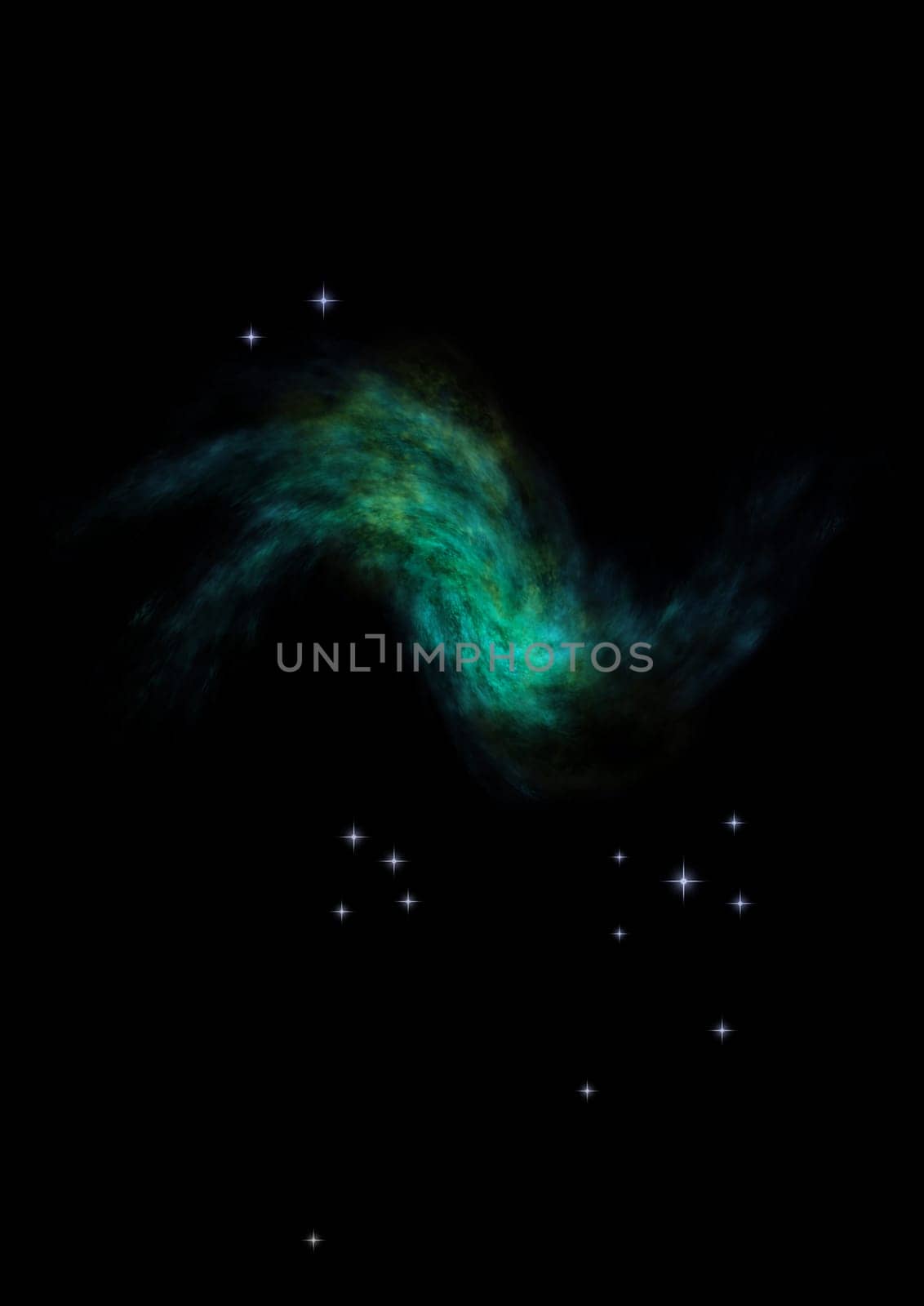 Small part of an infinite star field of space in the Universe. Elements of this image furnished by NASA . 3D rendering