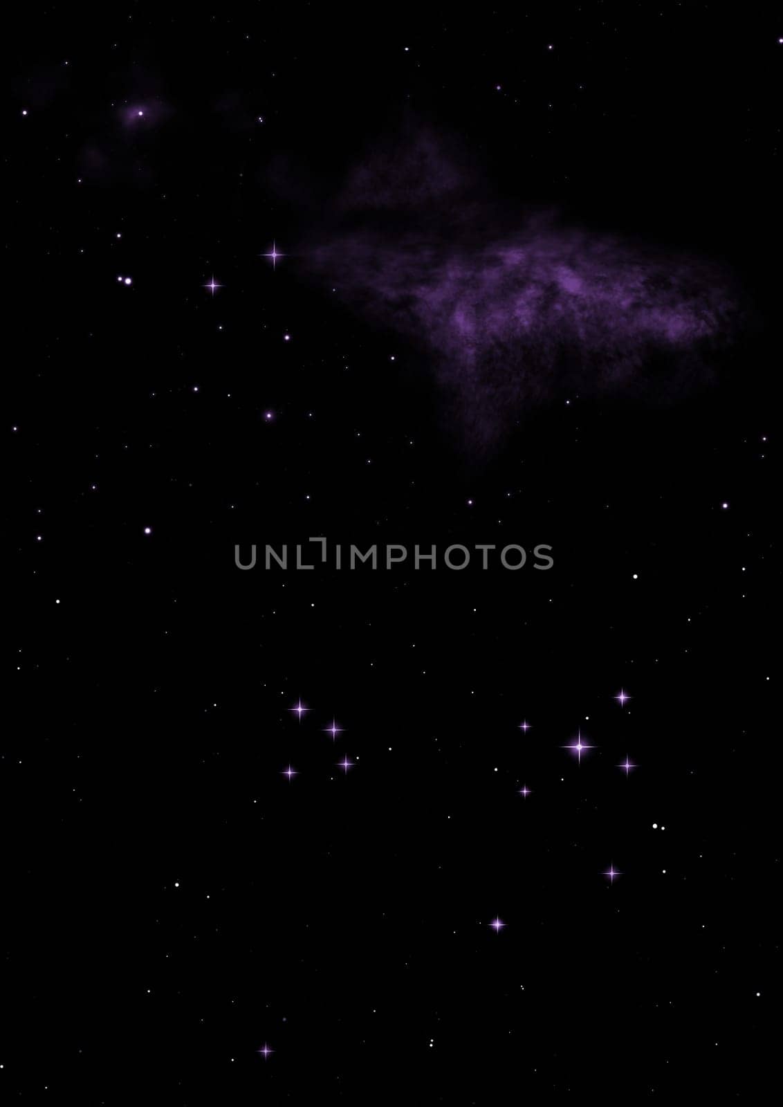Small part of an infinite star field of space in the Universe. Elements of this image furnished by NASA . 3D rendering