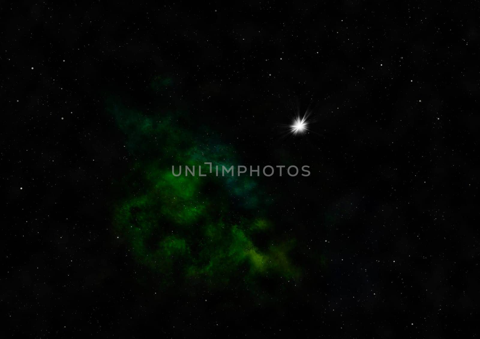 Star field in space a nebulae and a gas congestion. Elements of this image furnished by NASA . 3D rendering