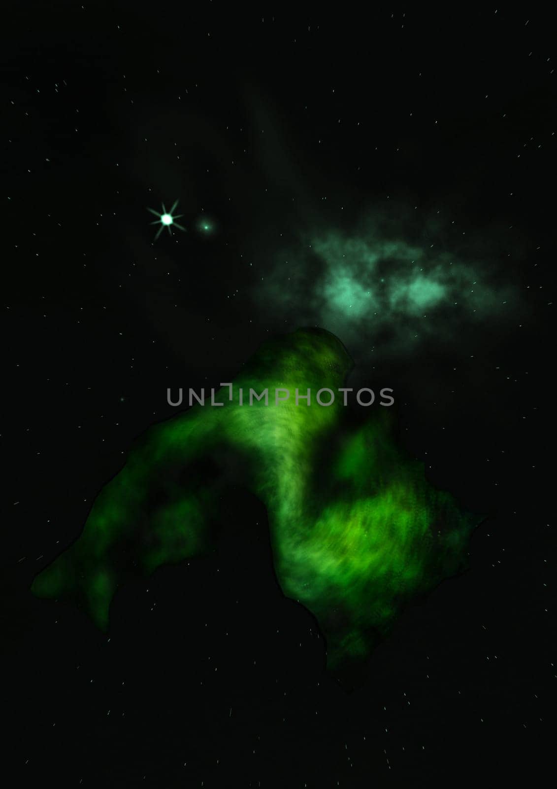 Small part of an infinite star field of space in the Universe. "Elements of this image furnished by NASA"". 3D rendering"