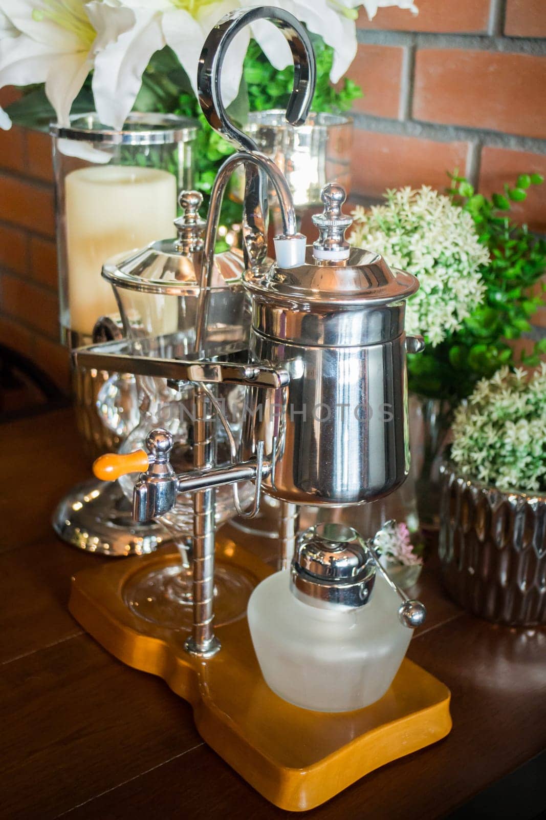 Vintage styled dinning table setting, stock photo