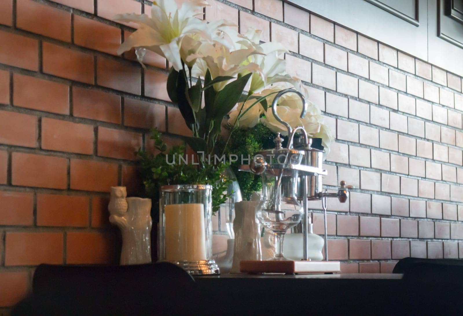 Vintage styled dinning table setting, stock photo