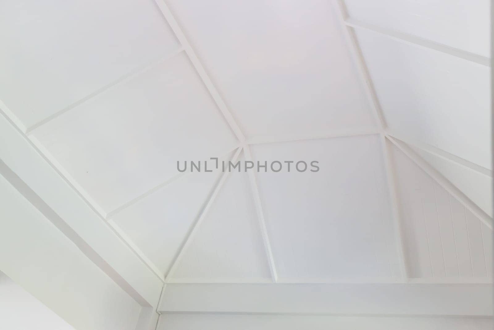 Vintage white building hall interior, stock photo