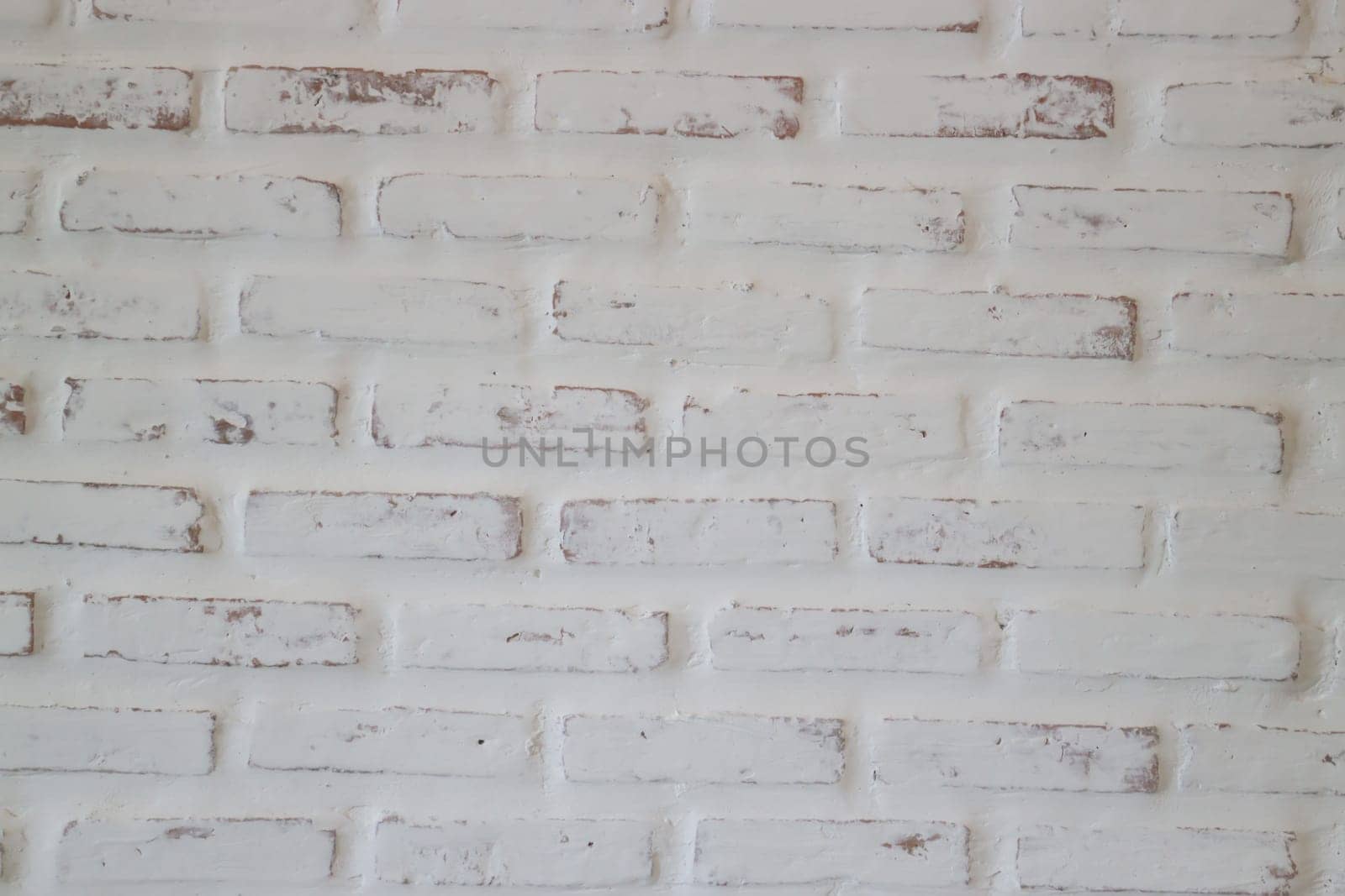 White brick wall textured background, stock photo