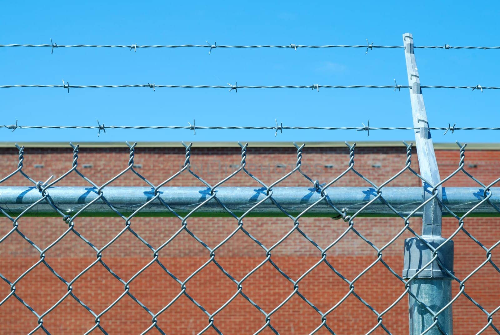 barbed wire fence forbidden prohibited boundary security