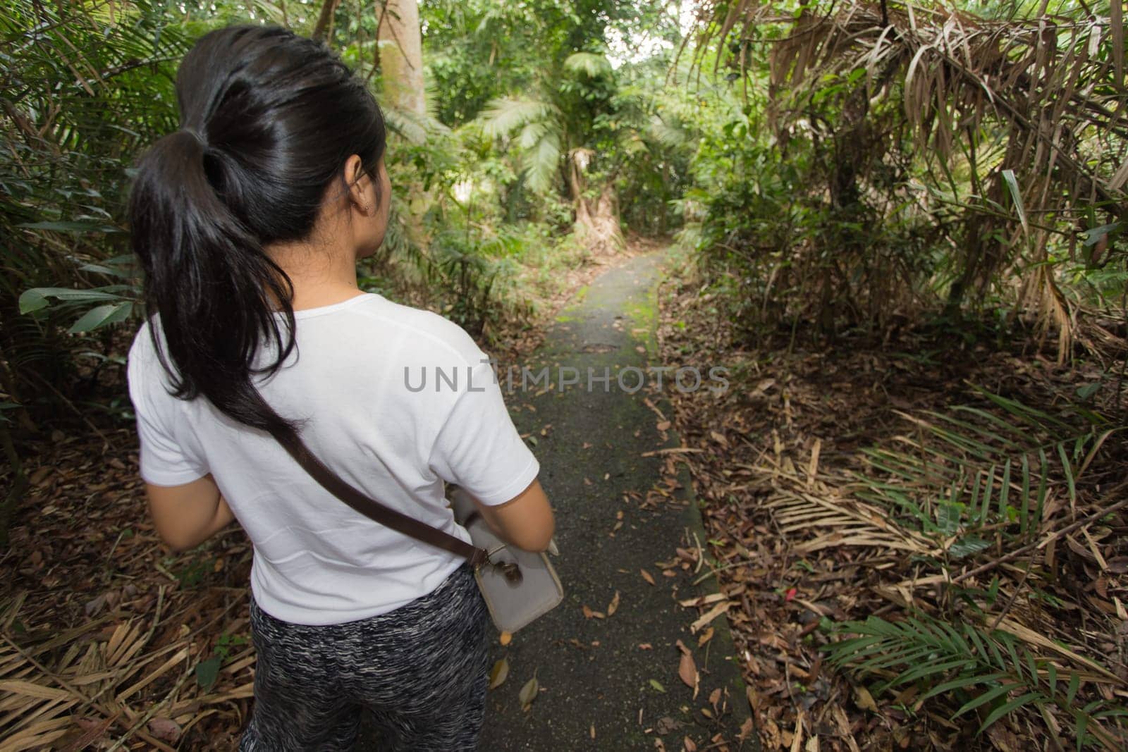 Beautiful smiling young asian woman enjoying yoga, relaxing, feeling alive, breathing fresh air, got freedom from work