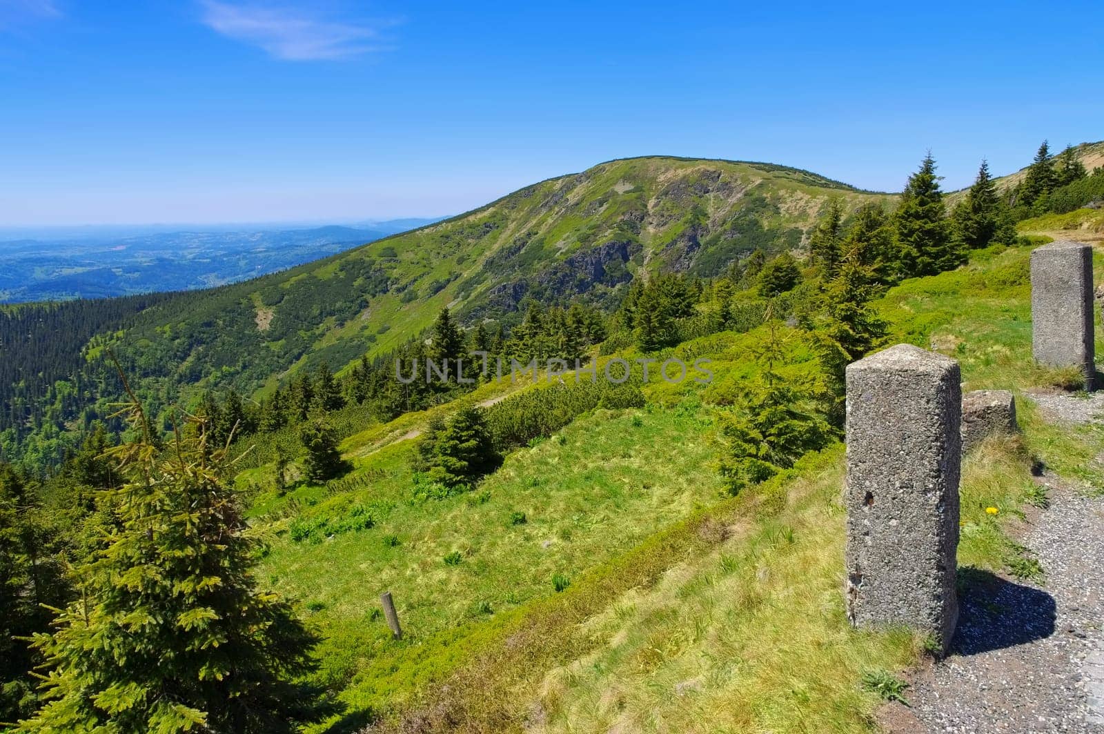 Riesengebirge Kesselkoppe - Giant Mountains near mountain Kesselkoppe in Bohemia
