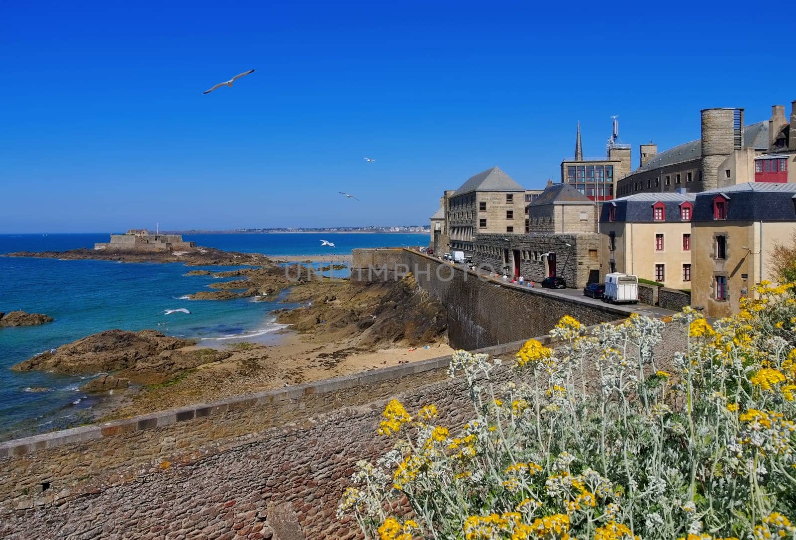 Saint-Malo Fort National in der Bretagne,Frankreich - Saint-Malo Fort National in Brittany,France