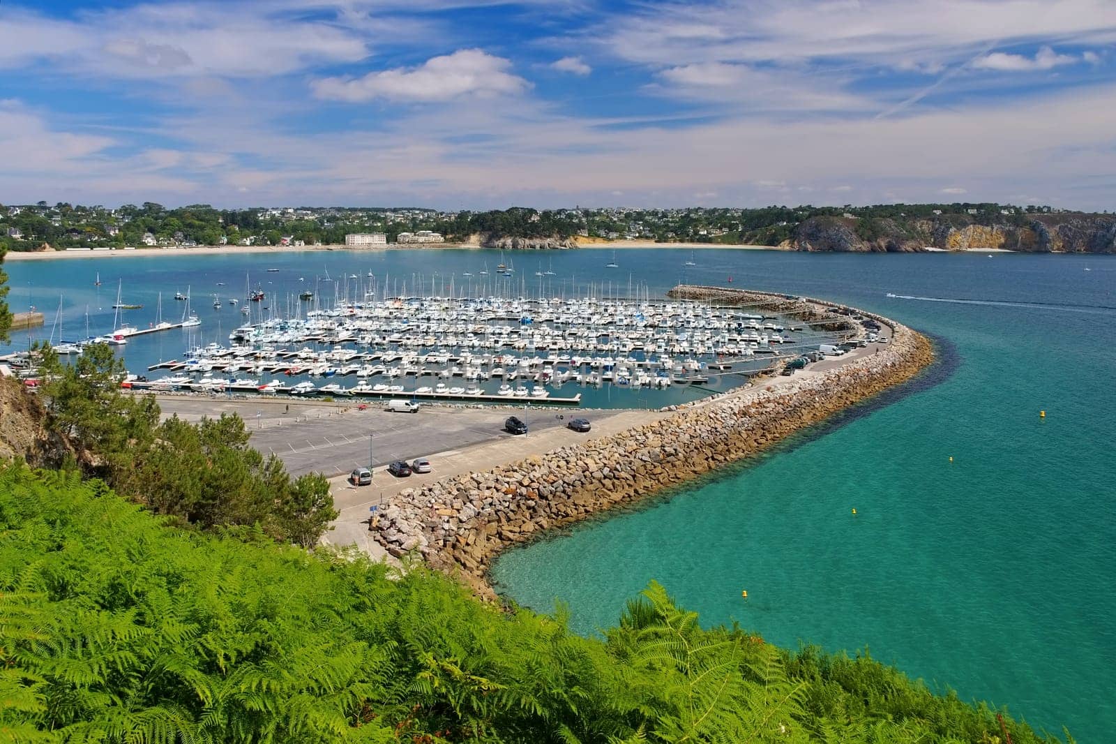 Morgat Marina in Brittany - Morgat Marina near Batterie du Kador in Brittany,France