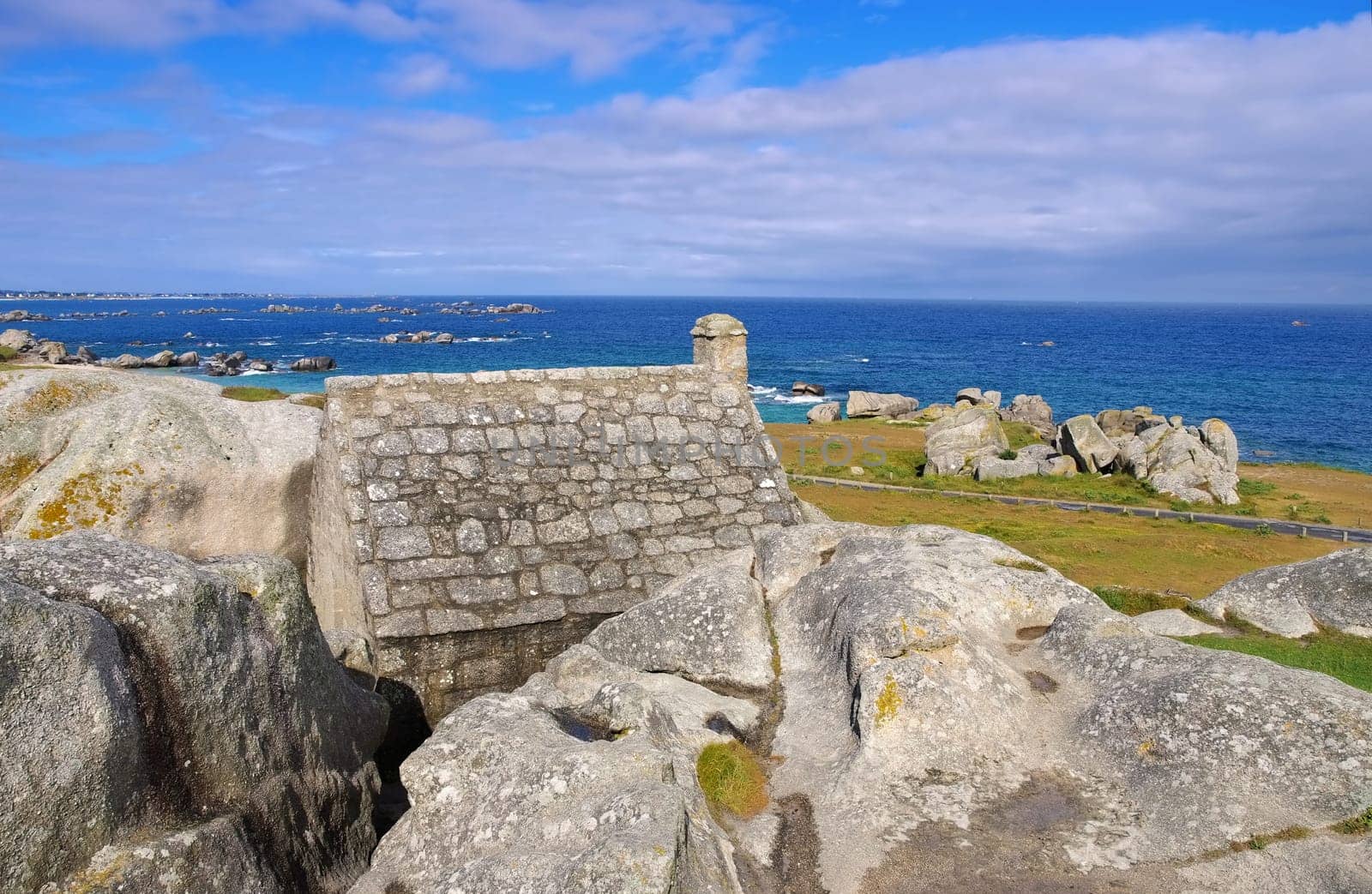 Village of Meneham in Brittany,Finistere in France - village Meneham in Finistere in Brittany,France