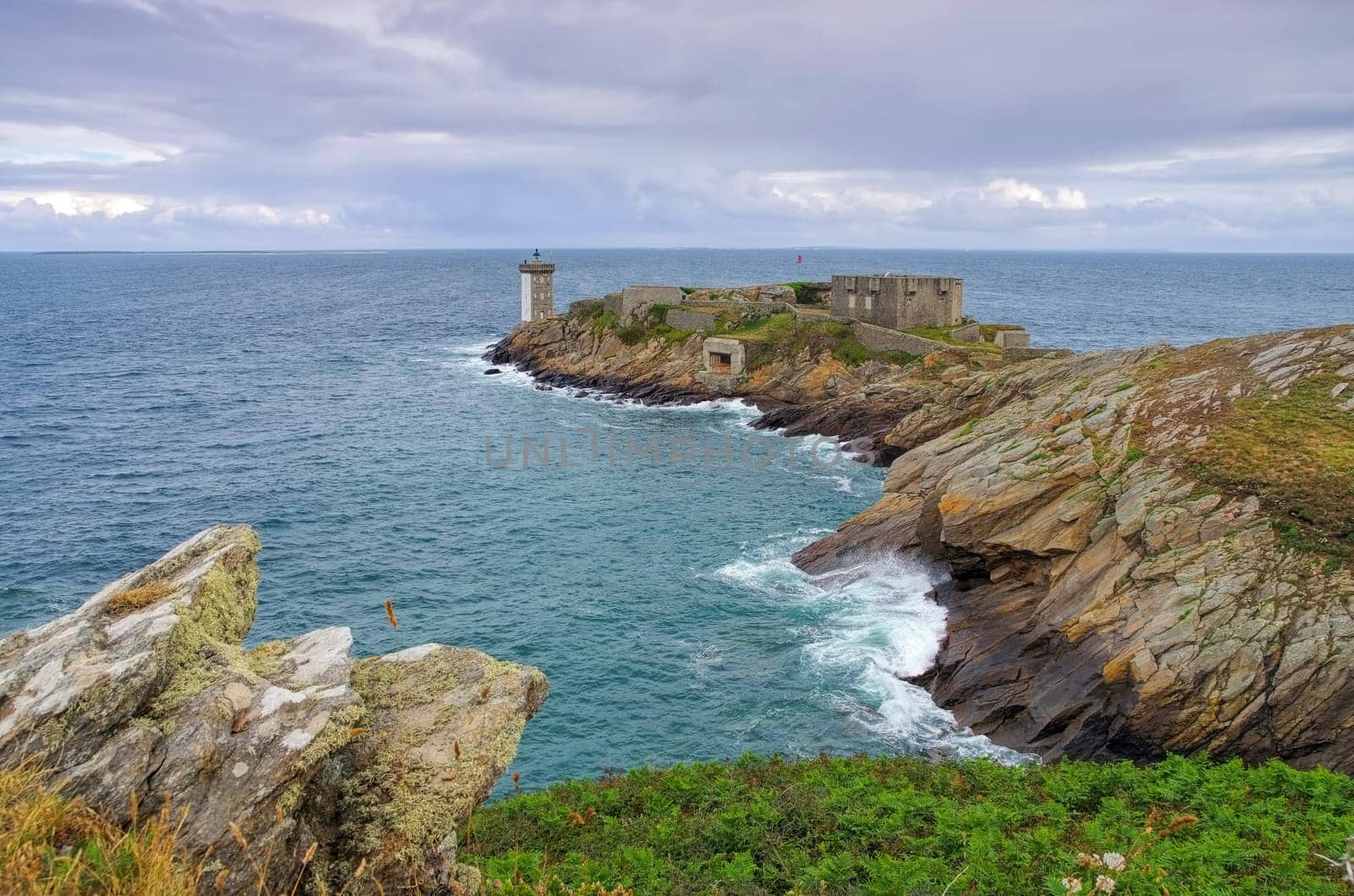 Kermorvan lighthouse in Brittany - Kermorvan lighthouse in Brittany,France