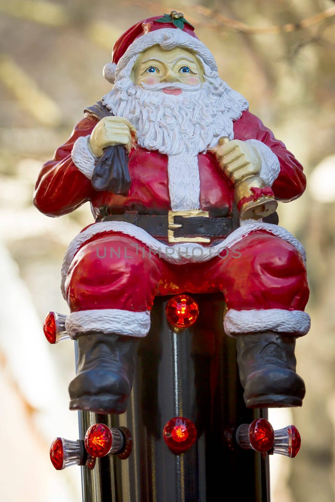 Santa Claus figure on children's carousel