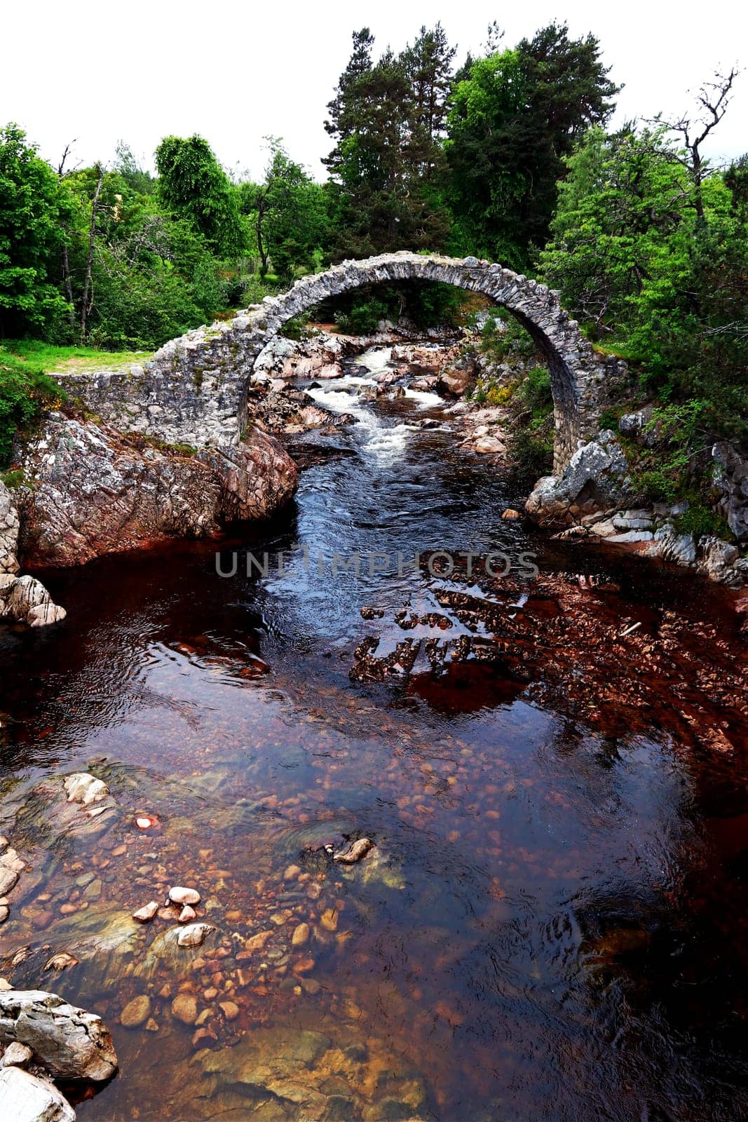 Packhorse Bridge in Carrbridge is the oldest stone bridge in the Scottish Highlands