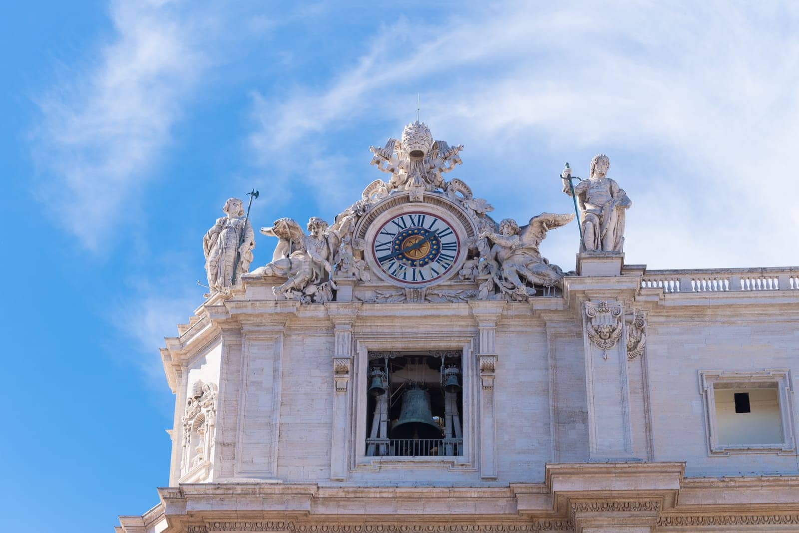 exterior of the famous st peter's basilica in vatican city
