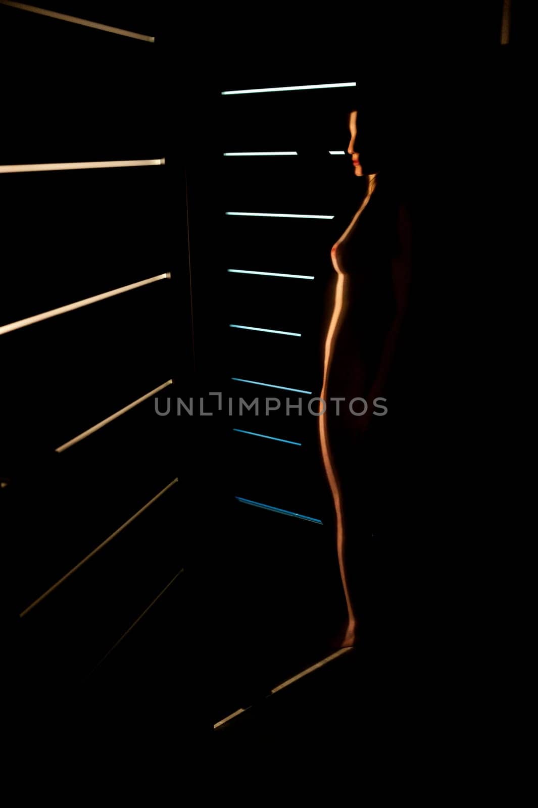 Sexy body nude woman. Naked sensual beautiful girl. Artistic photo.