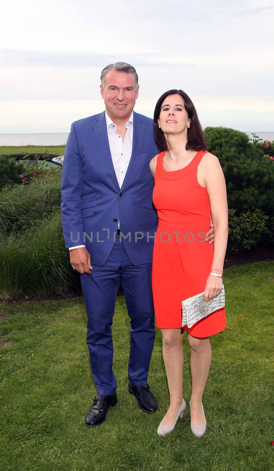 Katja Suding (FDP) with partner Udo Riglewski ,. Manfred Baumann invited to the yearly crab dinner in his house in Morsum - Sylt